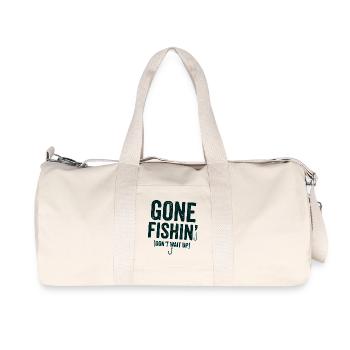 Angler T-Shirt, Go Fishing Hoodie, Mug - Recycled Canvas Sports Bag by Stanley/Stella - natural - Front