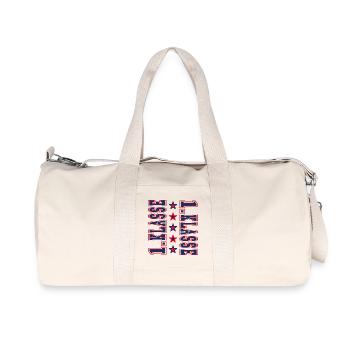 Grade 1 - First Grade School Enrollment School Child 2026 - Recycled Canvas Sports Bag by Stanley/Stella - natural - Front