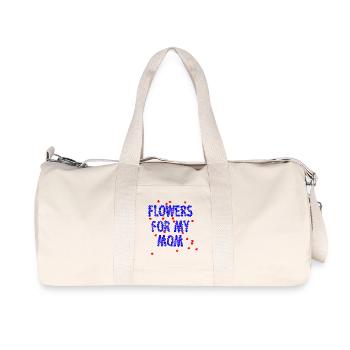 Flowers for my mom - Recycelte Canvas-Sporttasche von Stanley/Stella - Naturweiß - Vorne