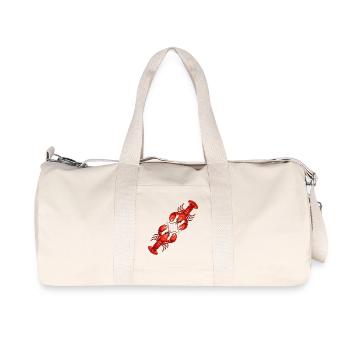 Homard rouge - Sac de sport en toile recyclée Stanley/Stella - blanc naturel - Devant