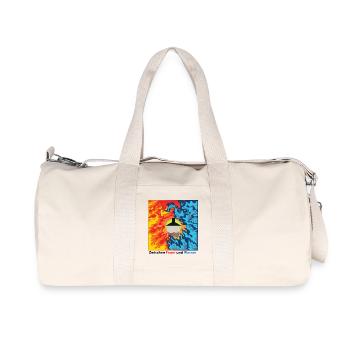 Zwischen Feuer und Wasser - Feuerwehr - Recycelte Canvas-Sporttasche von Stanley/Stella - Naturweiß - Vorne