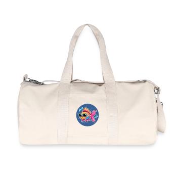 Poisson lunettes soleil vif - Sac de sport en toile recyclée Stanley/Stella - blanc naturel - Devant