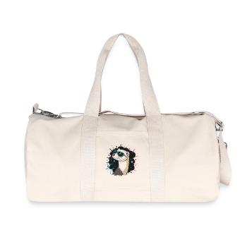 Summer otter blue glasses - Recycled Canvas Sports Bag by Stanley/Stella - natural - Front
