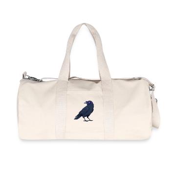 Cool Crow and Purple Glasses - Recycled Canvas Sports Bag by Stanley/Stella - natural - Front