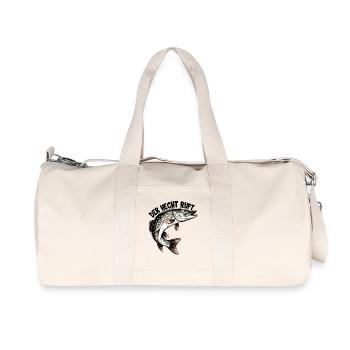 Der Hecht ruft - Recycelte Canvas-Sporttasche von Stanley/Stella - Naturweiß - Vorne