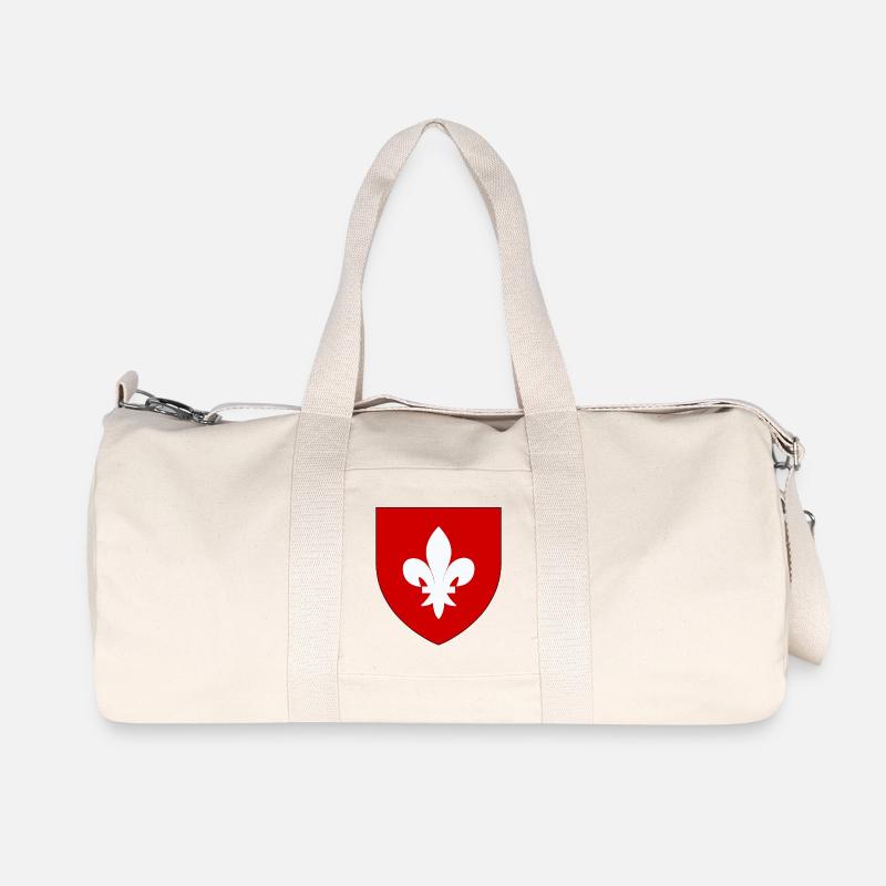 Heraldisches Wappen von Lille - Recycelte Canvas-Sporttasche von Stanley/Stella - Naturweiß