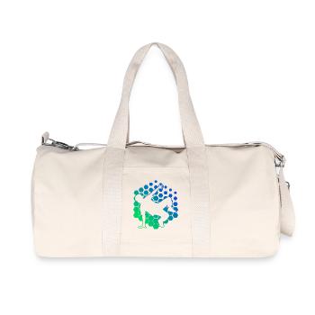Gift idea for the hip-hop dancer with breakdancing - Recycled Canvas Sports Bag by Stanley/Stella - natural - Front
