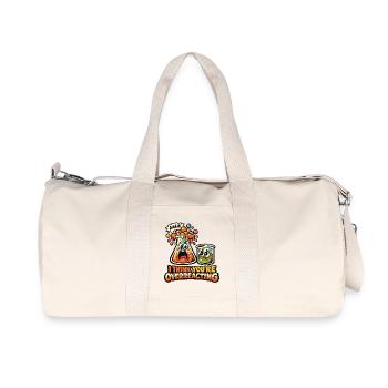 Caricature de laboratoire : réaction excessive - Sac de sport en toile recyclée Stanley/Stella - blanc naturel - Devant