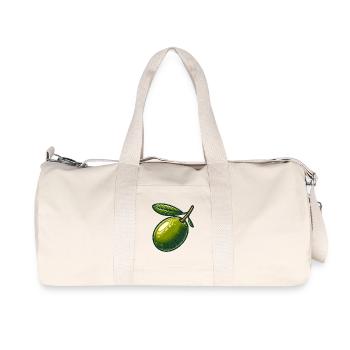 Olive Green Graphic - Recycled Canvas Sports Bag by Stanley/Stella - natural - Front