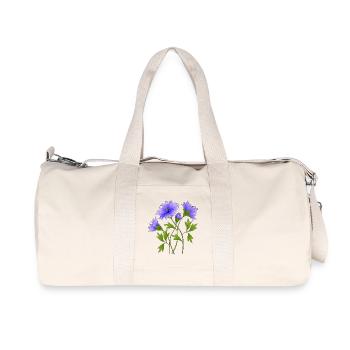 Fleur - Sac de sport en toile recyclée Stanley/Stella - blanc naturel - Devant
