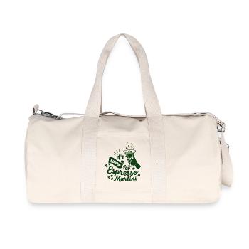 C’est l’heure du martini espresso - Sac de sport en toile recyclée Stanley/Stella - blanc naturel - Devant