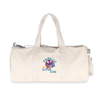 Schulkind  - Recycelte Canvas-Sporttasche von Stanley/Stella - Naturweiß - Vorne