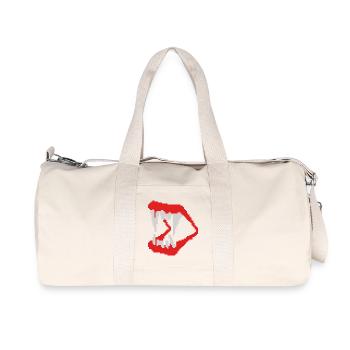 Dents vamp 8 bits - Sac de sport en toile recyclée Stanley/Stella - blanc naturel - Devant