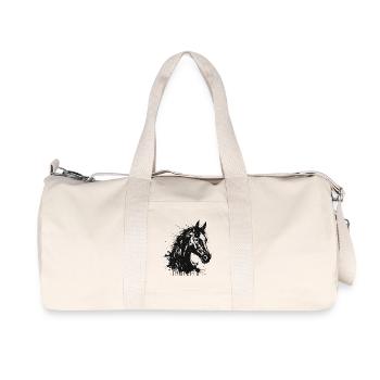 Cheval encre éclaboussée - Sac de sport en toile recyclée Stanley/Stella - blanc naturel - Devant