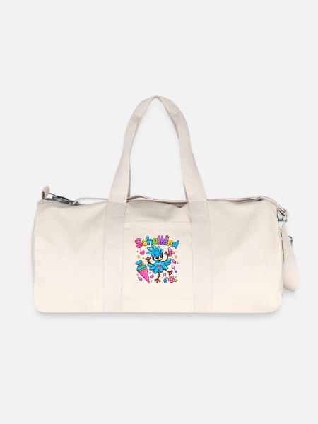 Käthe Knospe - fröhliches Schulkind - Recycelte Canvas-Sporttasche von Stanley/Stella - Naturweiß