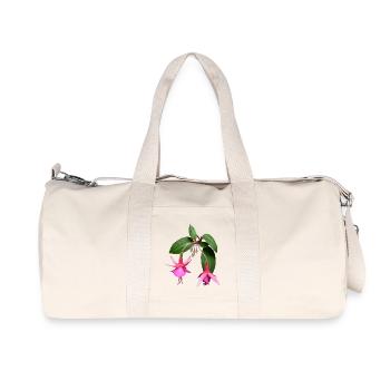 blumen fuchsia fuchsie flowers garten - Recycelte Canvas-Sporttasche von Stanley/Stella - Naturweiß - Vorne