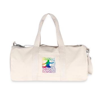 Gardien de but de Floorball - Sac de sport en toile recyclée Stanley/Stella - blanc naturel - Devant