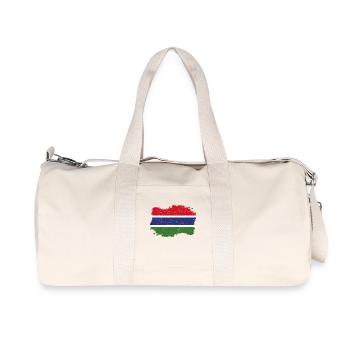 Roots roots flag homeland country Gambia png - Recycled Canvas Sports Bag by Stanley/Stella - natural - Front