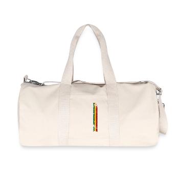 Reggae streifen - Recycelte Canvas-Sporttasche von Stanley/Stella - Naturweiß - Vorne