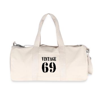 1969 VINTAGE - Sac de sport en toile recyclée Stanley/Stella - blanc naturel - Devant