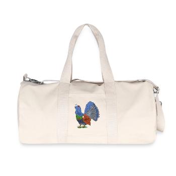Fabulous capercaillie in a blaze of colour - Recycled Canvas Sports Bag by Stanley/Stella - natural - Front