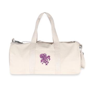 Amorous Octopus - Recycled Canvas Sports Bag by Stanley/Stella - natural - Front