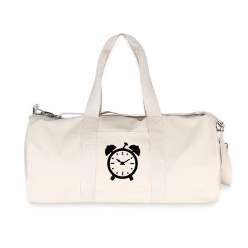 wecker uhr - Recycelte Canvas-Sporttasche von Stanley/Stella - Naturweiß - Vorne