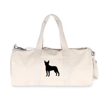 Boston Terrier - Sac de sport en toile recyclée Stanley/Stella - blanc naturel - Devant