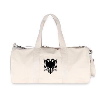 Drapeau de l’Albanie - Sac de sport en toile recyclée Stanley/Stella - blanc naturel - Devant