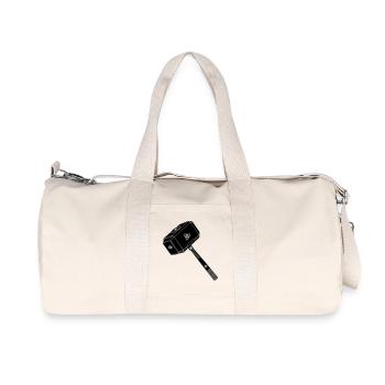Hammer of thor Thor s with viking symbols - Recycled Canvas Sports Bag by Stanley/Stella - natural - Front