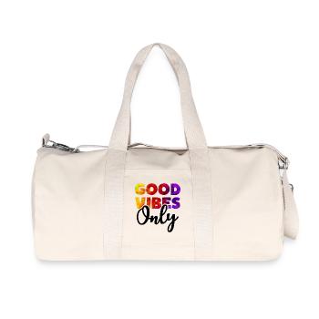 GOOD VIBES ONLY Positive Vibes - Recycled Canvas Sports Bag by Stanley/Stella - natural - Front
