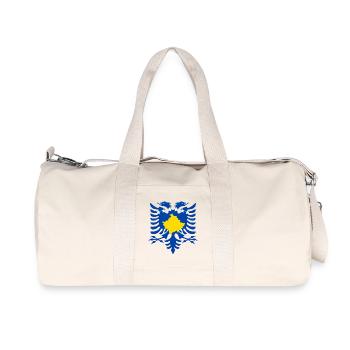 Albanien Kosovo Flagge - Recycelte Canvas-Sporttasche von Stanley/Stella - Naturweiß - Vorne