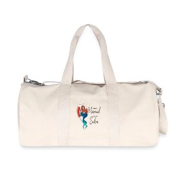 Meeresjungfrau mit Rettungsring - Recycelte Canvas-Sporttasche von Stanley/Stella - Naturweiß - Vorne