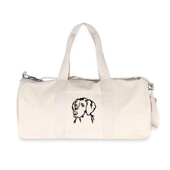 Magyar Vizsla Kopf - Recycelte Canvas-Sporttasche von Stanley/Stella - Naturweiß - Vorne