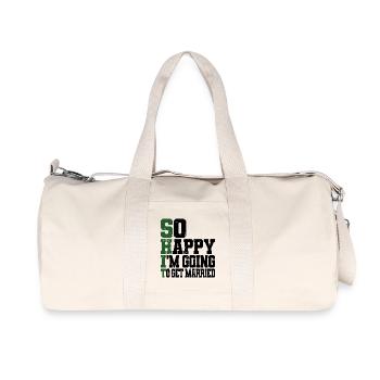 Drôle d’enterrement de vie de garçon Fiançailles Mariage Marié - Sac de sport en toile recyclée Stanley/Stella - blanc naturel - Devant
