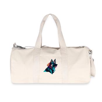 Chien de berger - Sac de sport en toile recyclée Stanley/Stella - blanc naturel - Devant