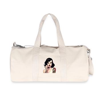 Vintage Rock Tattoo Style Illustration - Recycled Canvas Sports Bag by Stanley/Stella - natural - Front
