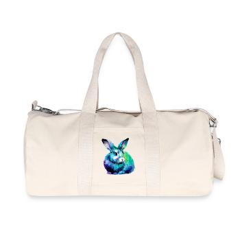 Lapin - Sac de sport en toile recyclée Stanley/Stella - blanc naturel - Devant