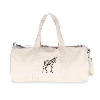 Pferde T-shirt Geschenk Reiter  - Recycelte Canvas-Sporttasche von Stanley/Stella - Naturweiß - Vorne