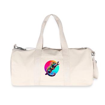 Gecko - Recycelte Canvas-Sporttasche von Stanley/Stella - Naturweiß - Vorne