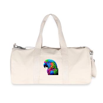 Papagei - Recycelte Canvas-Sporttasche von Stanley/Stella - Naturweiß - Vorne