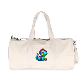 Dinosaure - Sac de sport en toile recyclée Stanley/Stella - blanc naturel - Devant