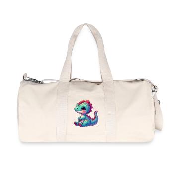Dinosaur - Recycled Canvas Sports Bag by Stanley/Stella - natural - Front