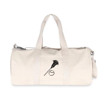 Crosse et balle - Sac de sport en toile recyclée Stanley/Stella - blanc naturel - Devant