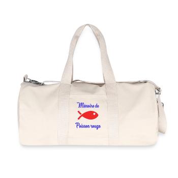 FISH. APRIL FOOL. HUMOR - Recycled Canvas Sports Bag by Stanley/Stella - natural - Front