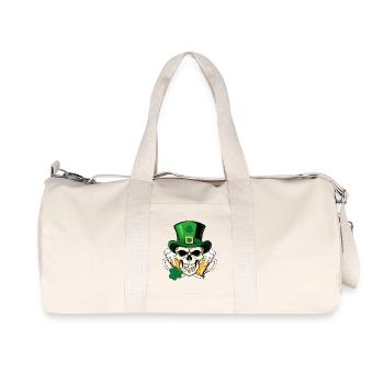 Crâne San Patrick Day - Sac de sport en toile recyclée Stanley/Stella - blanc naturel - Devant