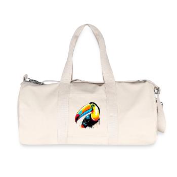 Tukan - Recycelte Canvas-Sporttasche von Stanley/Stella - Naturweiß - Vorne