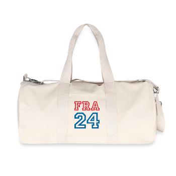 France Frankreich - Sac de sport en toile recyclée Stanley/Stella - blanc naturel - Devant