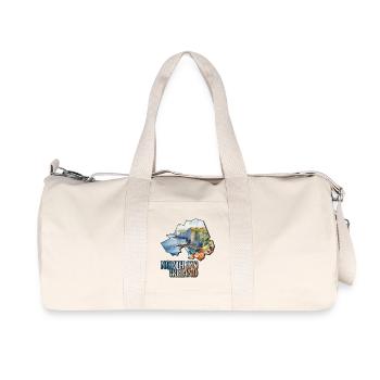 Watercolor Map of Northern Ireland - Recycled Canvas Sports Bag by Stanley/Stella - natural - Front