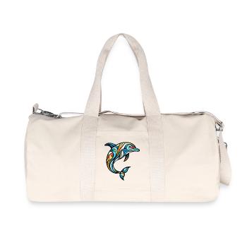 Dolphin - Recycled Canvas Sports Bag by Stanley/Stella - natural - Front